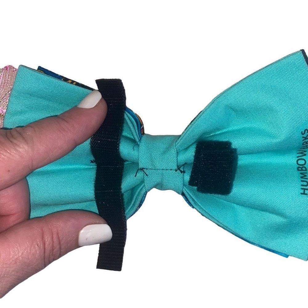 Humbowbarks Handmade In Maui New Aquascape Pet Bow For Dogs And Other Pets 6x3 1 - Picture 7 of 8